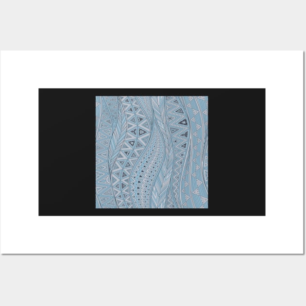 Calm bay. Tribal pattern Wall Art by natasedyakina